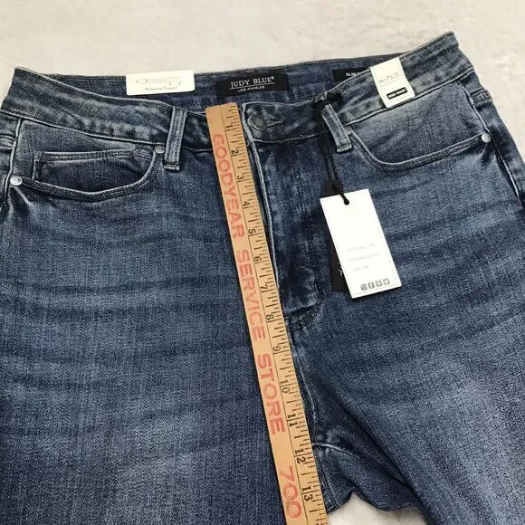 NWT JUDY BLUE Jean Women 16W (34x32) Tummy Control Slim Boot Stretch Vent Cuff - Picture 8 of 16